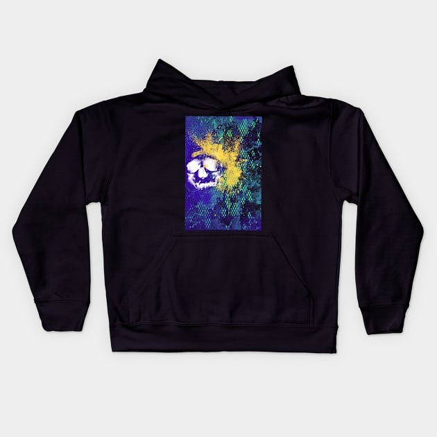 graffiti skull Kids Hoodie by AMDesigns